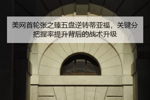 美网首轮张之臻五盘逆转蒂亚福，关键分把握率提升背后的战术升级